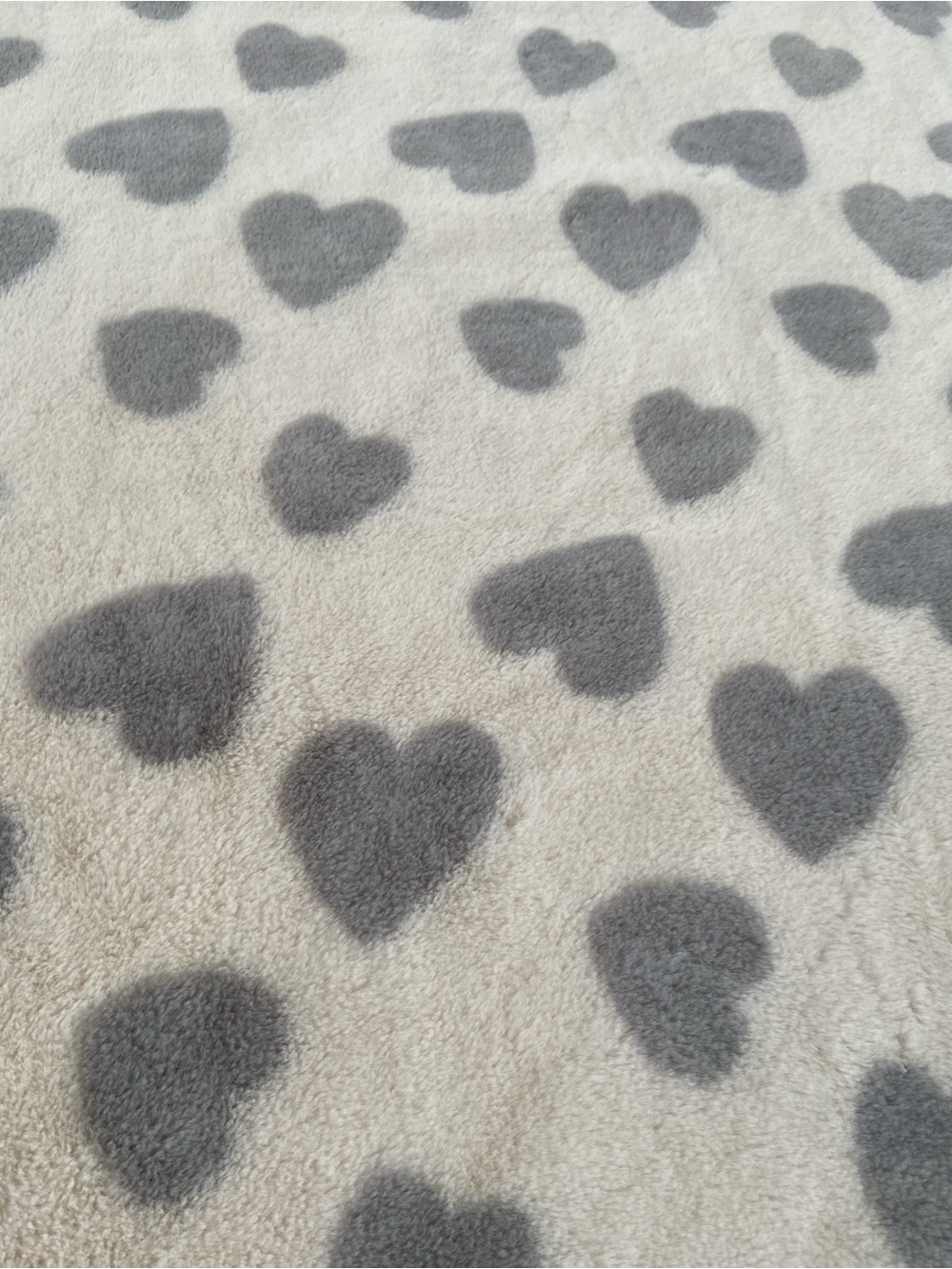 HTF Rachel Zoe Faux Fur Heart Patterned Throw Blanket Valentines Day - Picture 5 of 13